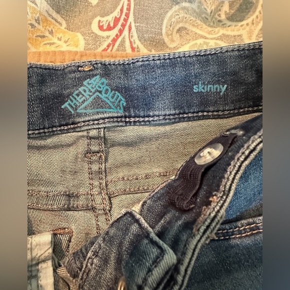 Thereabouts Girls Skinny Jeans Size 6 Blue Denim - Picture 2 of 4